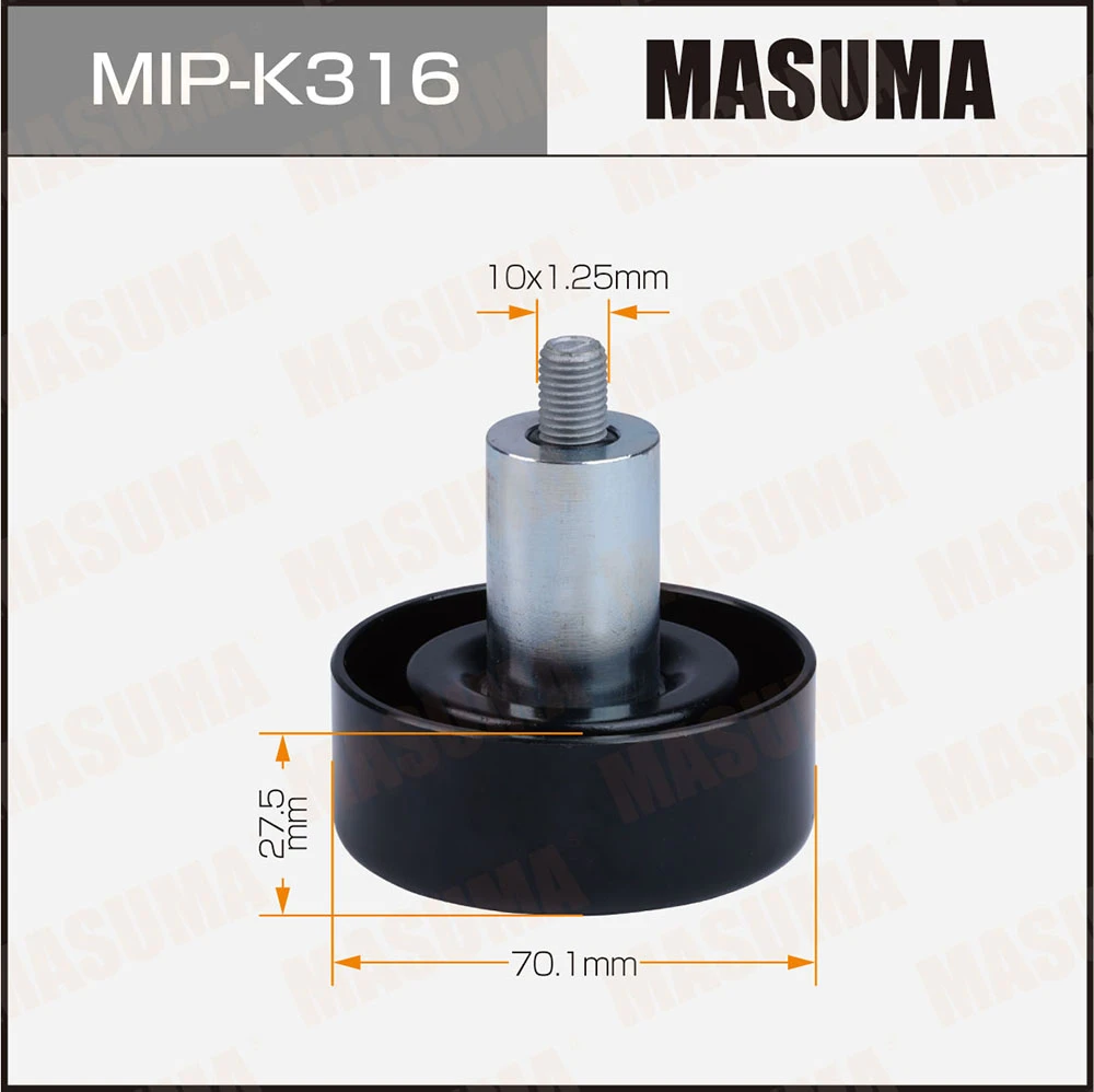 Ролик обводной ремня привода навесного оборудования Masuma MIP-K316