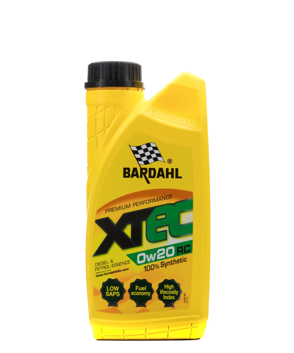 Моторное масло Bardahl XTEC RC 0W-20 синтетическое 1 л