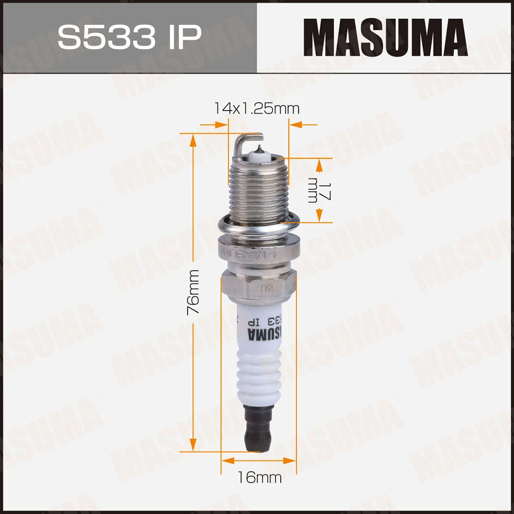 Свеча зажигания Masuma Iridium + Platinum S533IP
