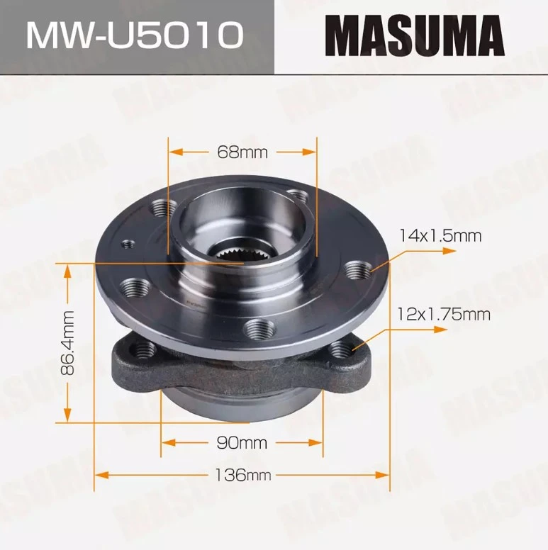 Ступица колеса передняя Masuma MW-U5010