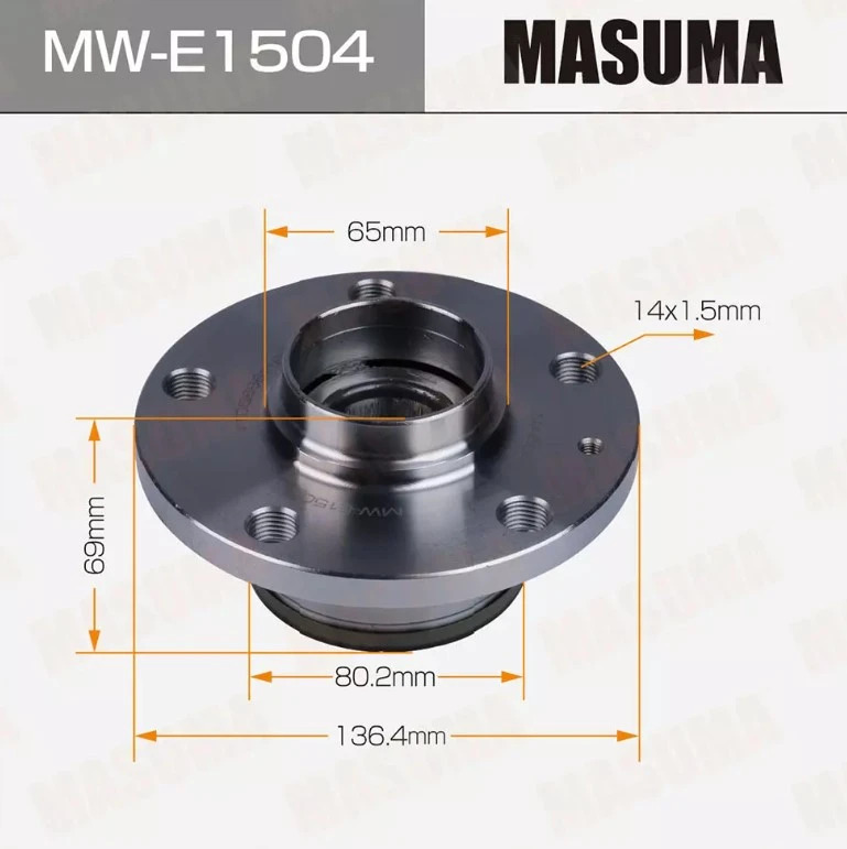 Ступица колеса задняя с ABS Masuma MW-E1504