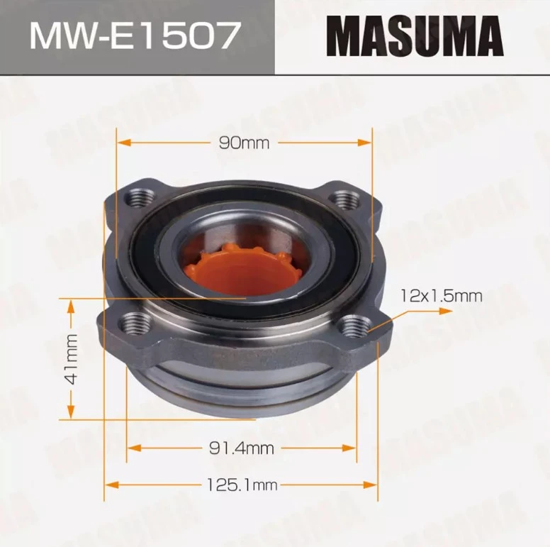 Ступица колеса задняя Masuma MW-E1507