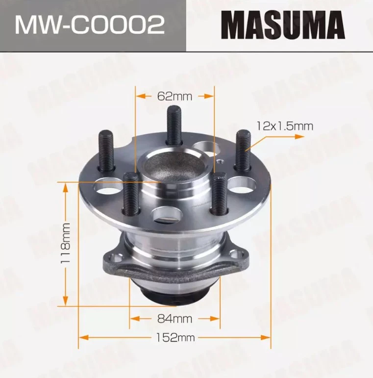 Ступица колеса задняя с ABS Masuma MW-C0002