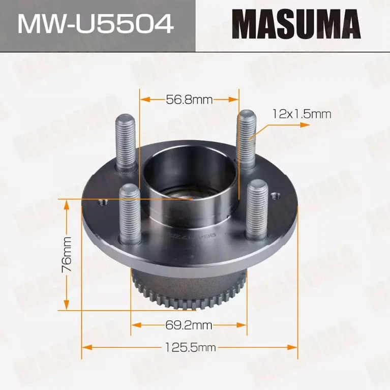Ступица колеса задняя с ABS Masuma MW-U5504