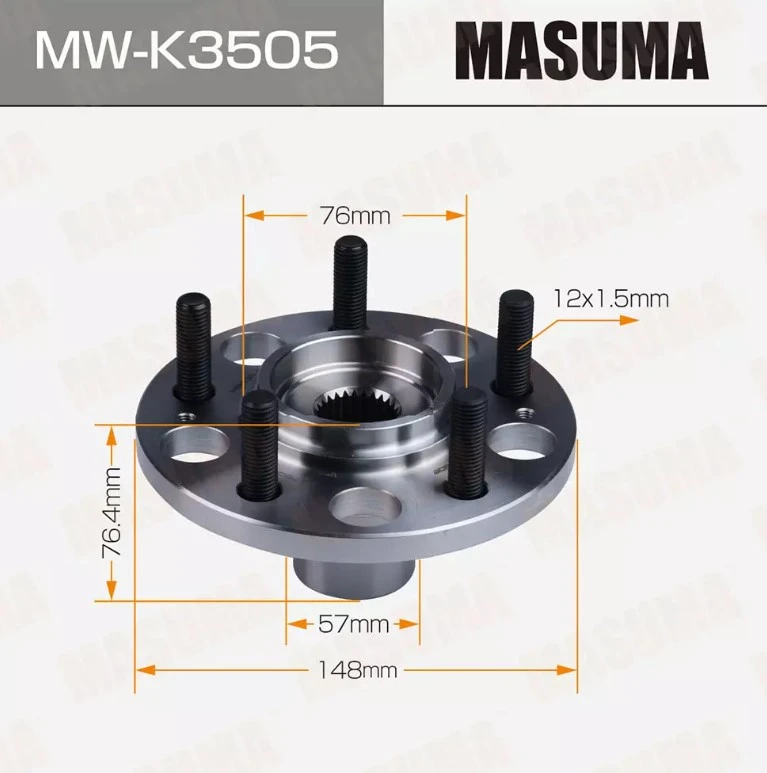 Ступица колеса задняя Masuma MW-K3505