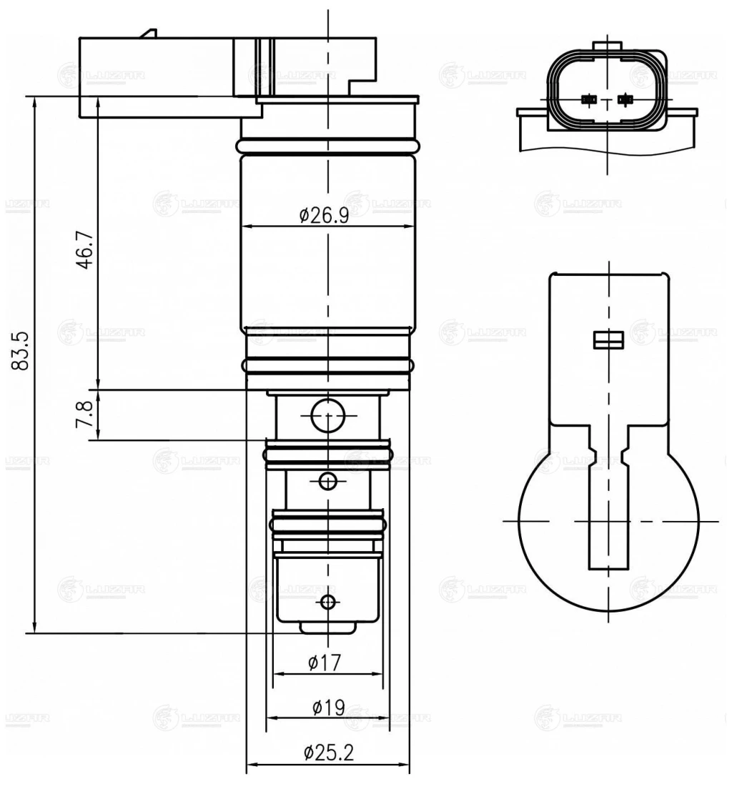 Клапан регулирующий компрессора кондиционера Luzar LCCV 1801