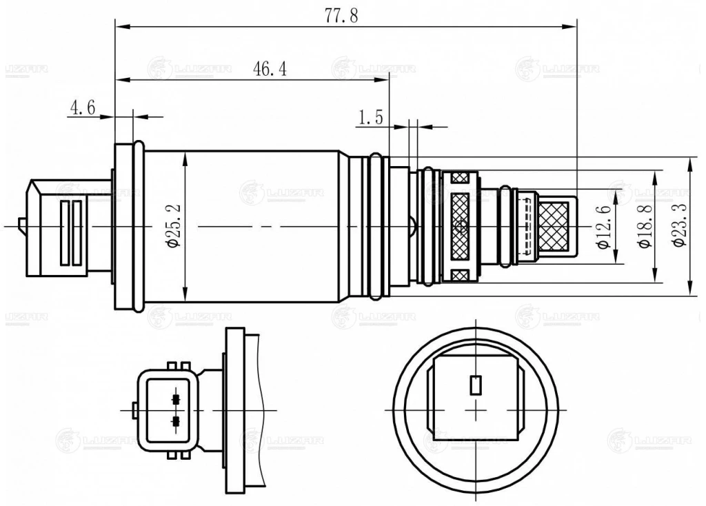 Клапан регулирующий компрессора кондиционера Luzar LCCV 0801