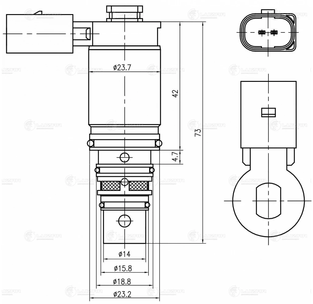 Клапан регулирующий компрессора кондиционера Luzar LCCV 1803