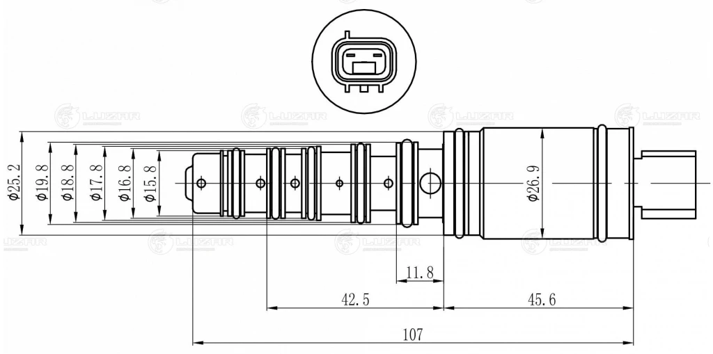 Клапан регулирующий компрессора кондиционера Luzar LCCV 1901