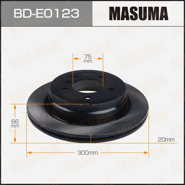 Диск тормозной задний Masuma BD-E0123