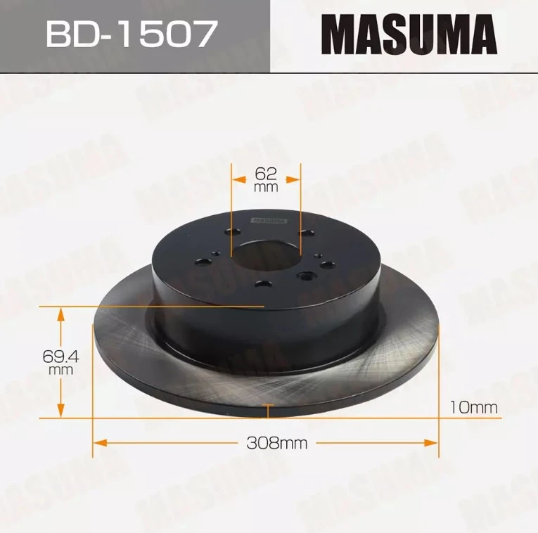 Диск тормозной задний Masuma BD-1507