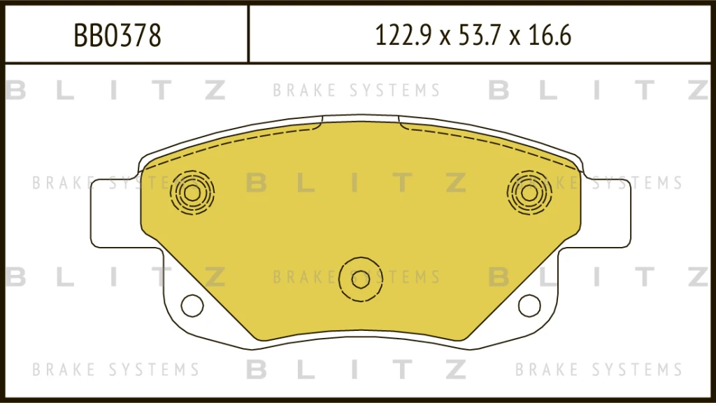 Колодки тормозные дисковые задние FORD Transit 06- BLITZ BB0378