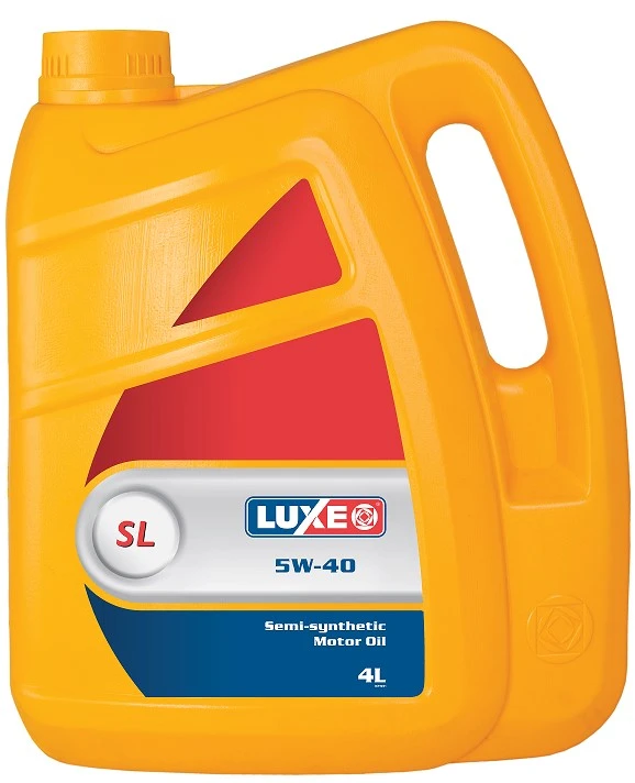 Моторное масло Luxe SL 5W-40 полусинтетическое 4 л