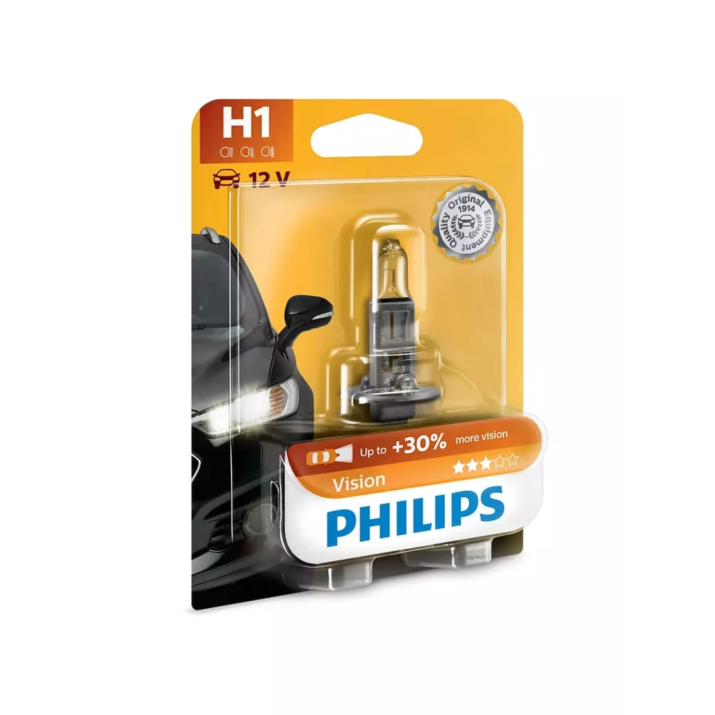 Лампа галогенная Philips Vision H1 12V 55W, 1