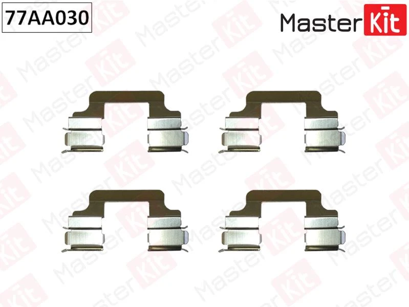 Комплект установочный тормозных колодок MasterKit 77AA030