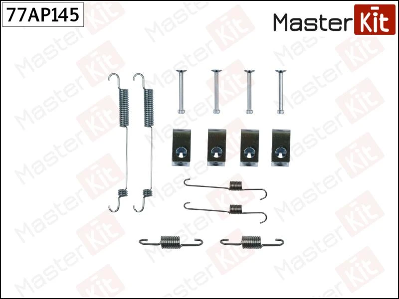 Комплект установочный тормозных колодок MasterKit 77AP145