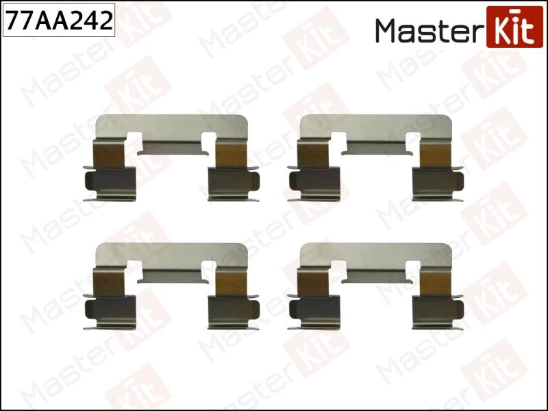 Комплект установочный тормозных колодок MasterKit 77AA242