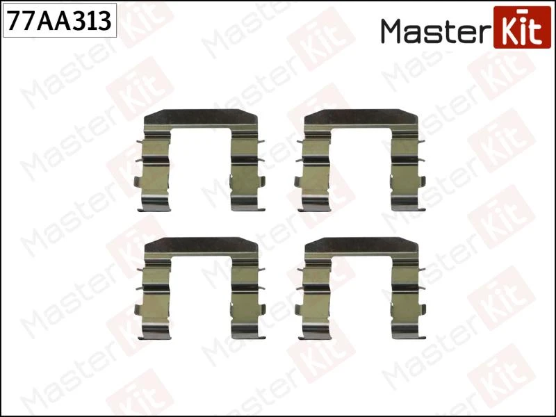 Комплект установочный тормозных колодок MasterKit 77AA313