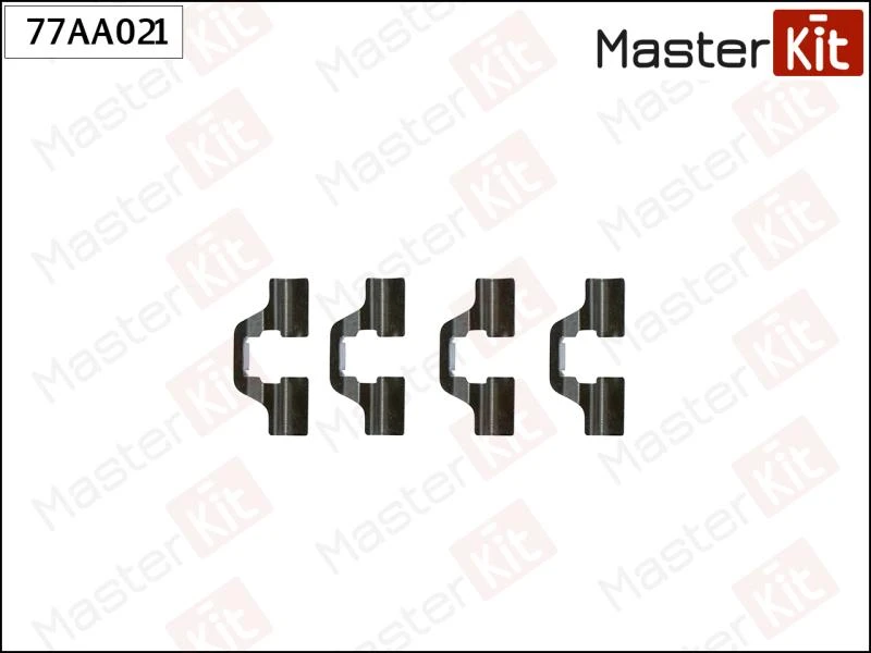 Комплект установочный тормозных колодок MasterKit 77AA021