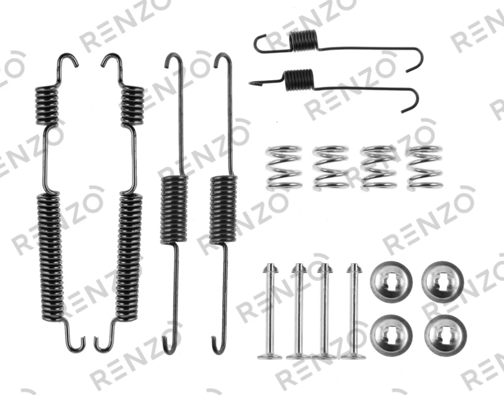 Комплект монтажный барабанных тормозных колодок RENZO RFK005