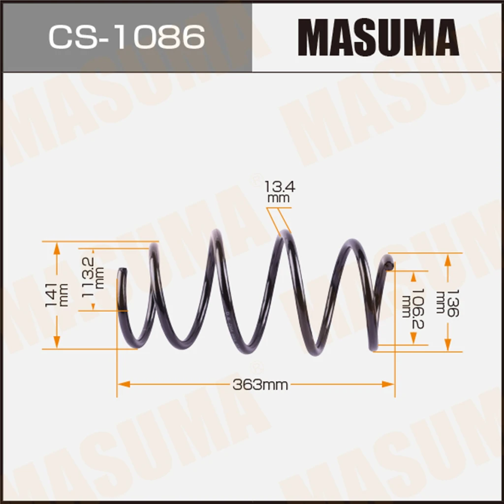 Пружина подвески Masuma CS-1086