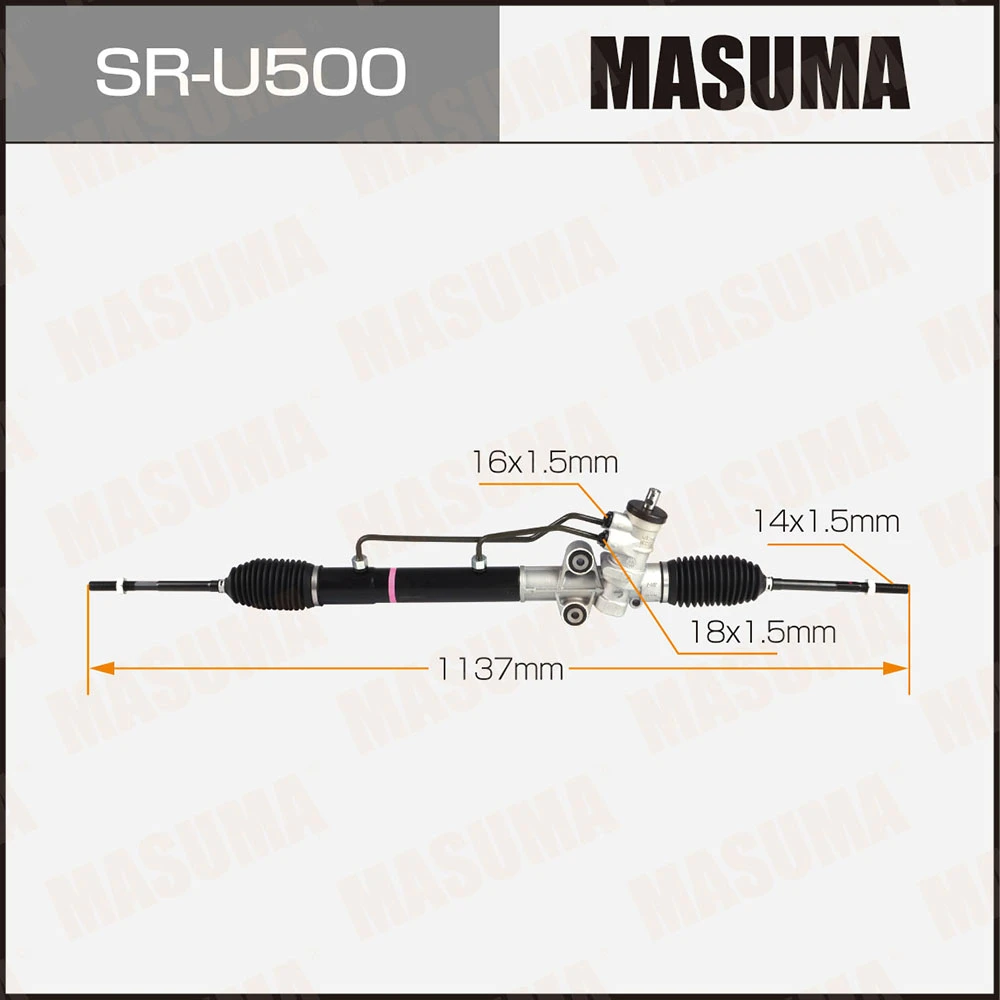 Рейка рулевая (левый руль) ГУР Masuma SR-U500