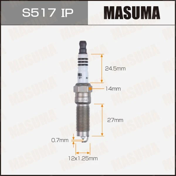 Свеча зажигания Masuma Iridium + Platinum S517IP