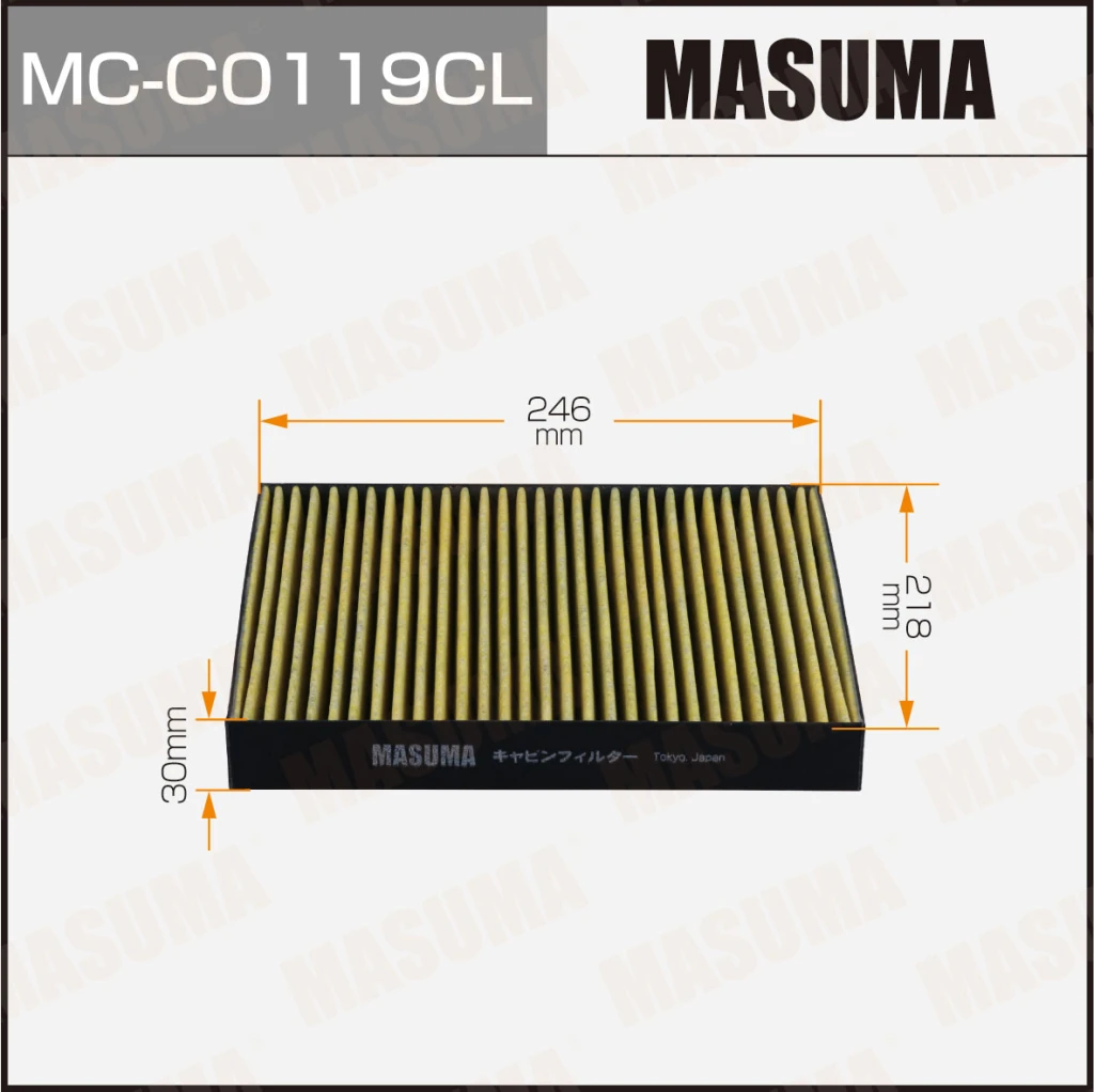 Фильтр салона угольный Masuma MC-C0119CL
