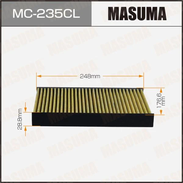 Фильтр салона угольный Masuma MC-235CL