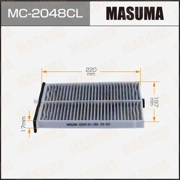 Фильтр салона угольный Masuma MC-2048CL