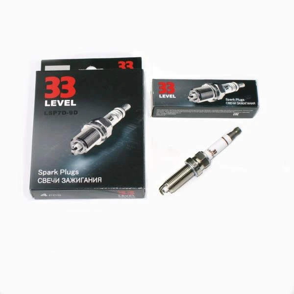 Свеча зажигания 33 Level LSP7D-9D на LADA с двиг. H4M, ВАЗ 11182 (под 14 ключ)