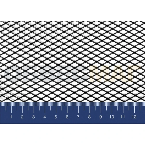 Сетка защиты радиатора "Rival" (алюминиевая, черная, 1000х400 мм, R10)