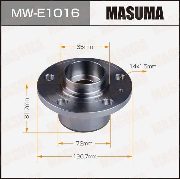 Ступичный узел передний с ABS Masuma MW-E1016