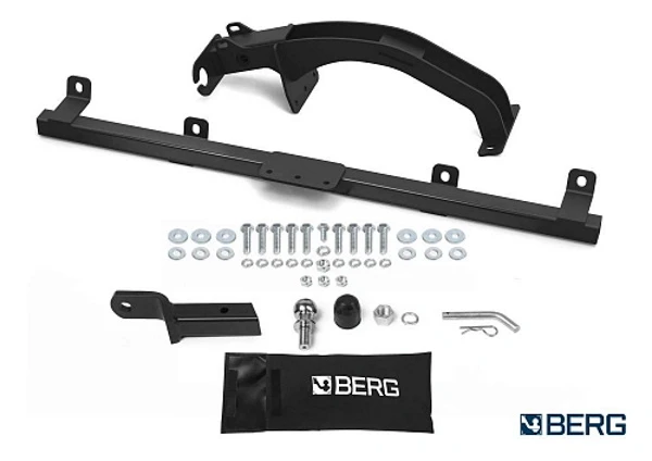 Устройство прицепное "Berg" (Chevrolet Niva (02-20/Lada Niva (20-21), шар Е, 1200/75 кг)