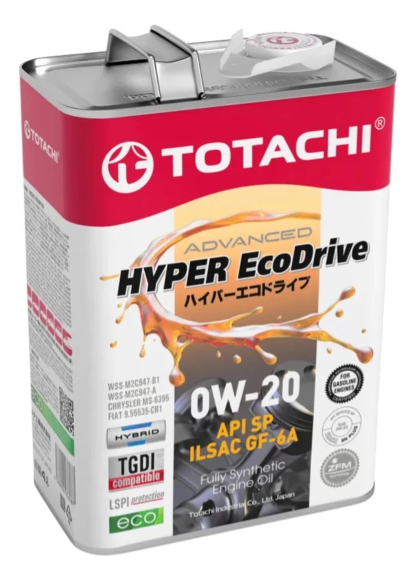 Моторное масло Totachi Eco Drive 0W-20 синтетическое 4 л