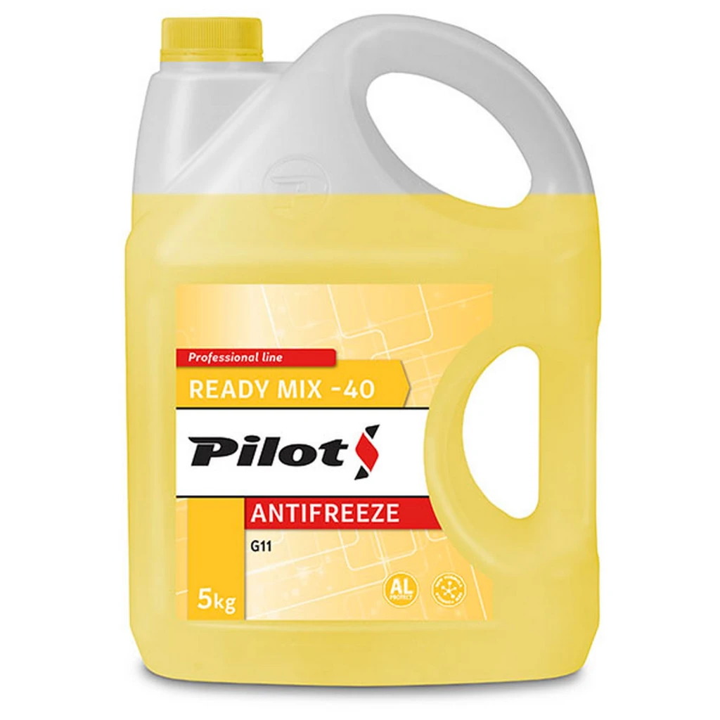 Антифриз Pilots G11 желтый -40°С 5 кг