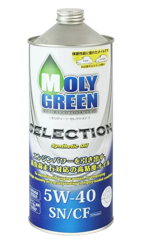 Моторное масло MOLYGREEN Selection 5W-40 синтетическое 1 л