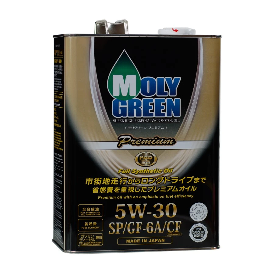 Моторное масло MOLYGREEN Premium 5W-30 4 л