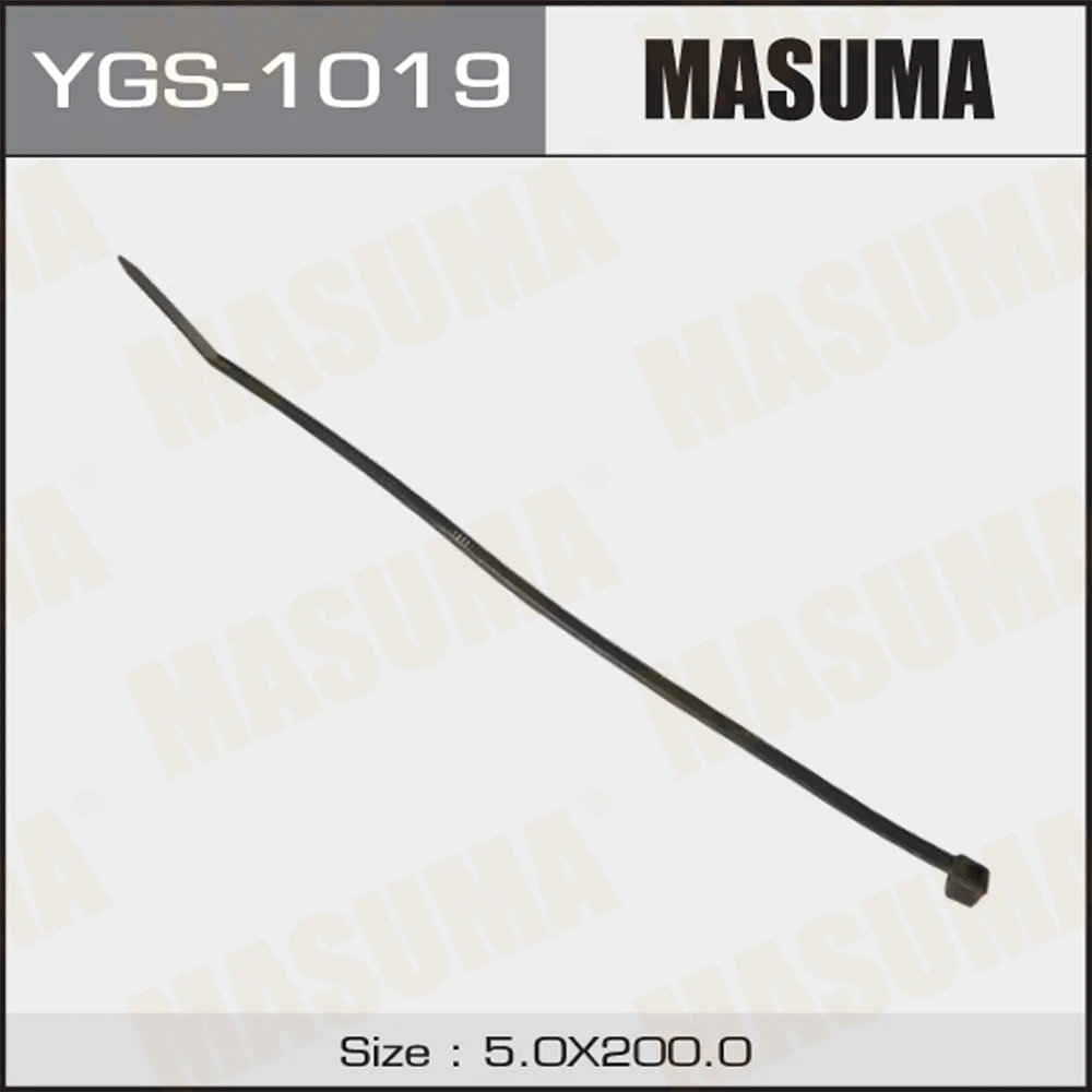 Хомут нейлоновый 5*200 мм "MASUMA" (черный, цена за 1шт. отгрузка кратно100 шт )