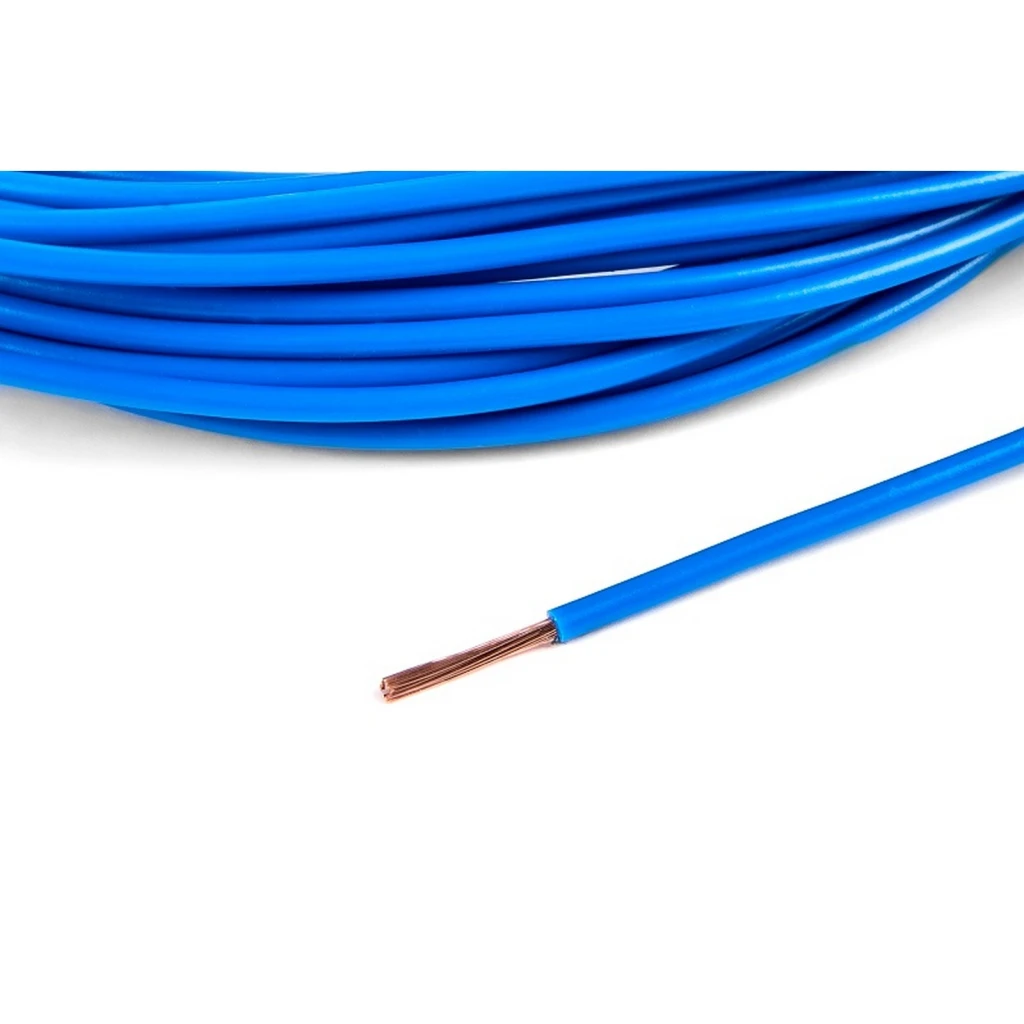 Провод голубой ПВАМ 0,75 кв.мм, 10м. б/упак "Cargen"
