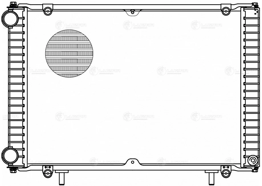 Радиатор системы охлаждения ГАЗель "Бизнес" (алюм.) 3-х ряд. "Luzar" (арт. LRc 0315)