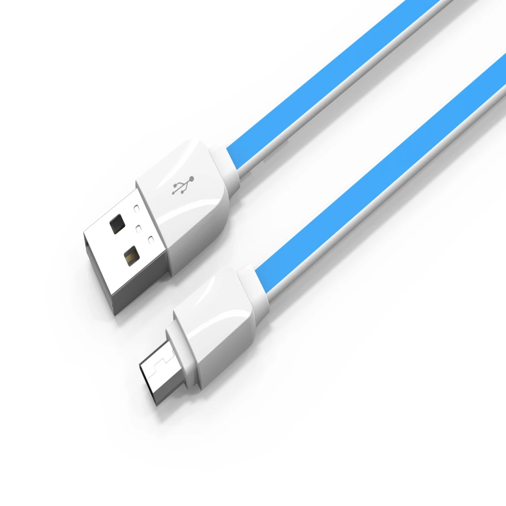 Кабель для телефона "LDNIO" XS-07 USB - micro USB (2.1A, медь, голубой) 1м