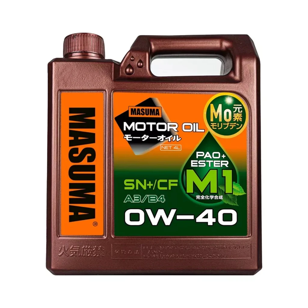 Моторное масло Masuma M1 0W-40 4 л