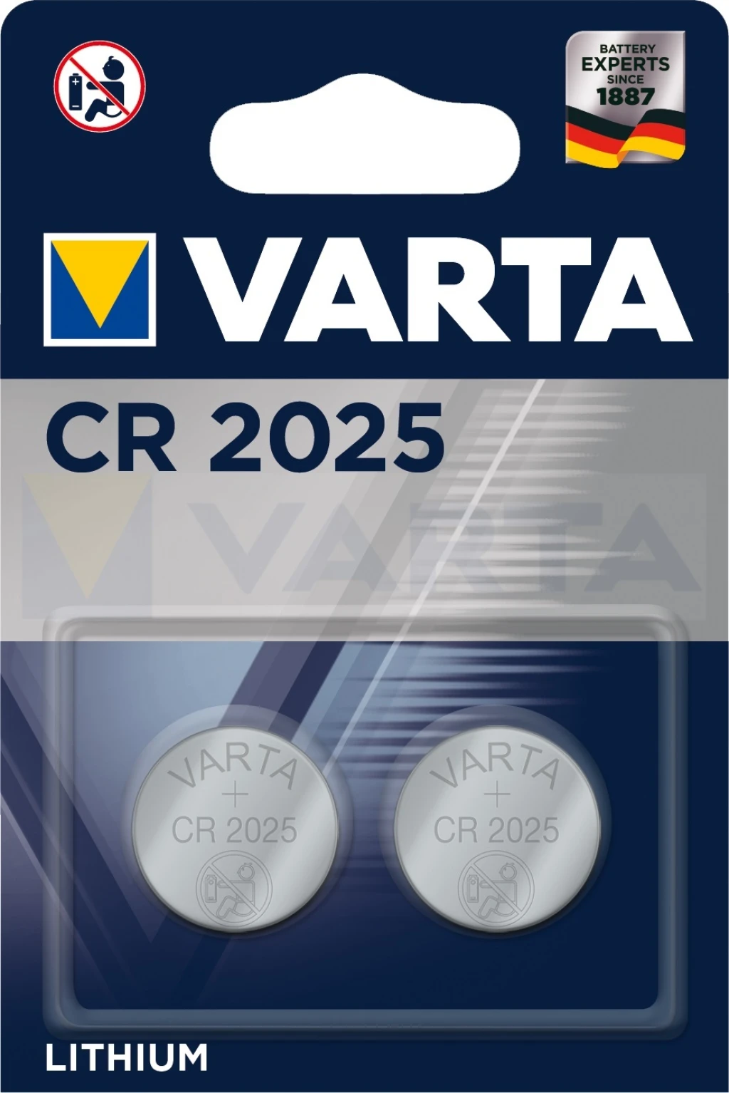 Батерейка Varta VR CR2025/2BL, 2