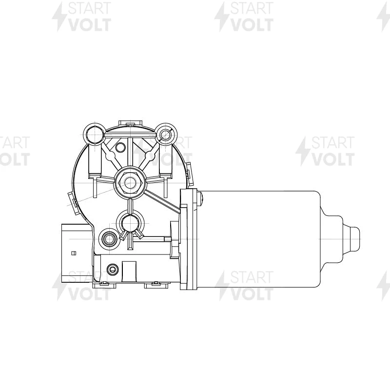 Моторедуктор стеклоочистителя передний STARTVOLT VWF 0823