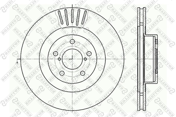 Диск тормозной передний Stellox 6020-4412V-SX (арт. 6020-4412V-SX)
