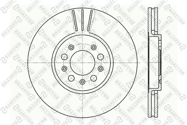 Диск тормозной передний Stellox 6020-4760V-SX (арт. 6020-4760V-SX)