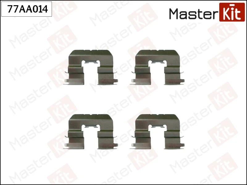 Комплект установочный тормозных колодок MasterKit 77AA014