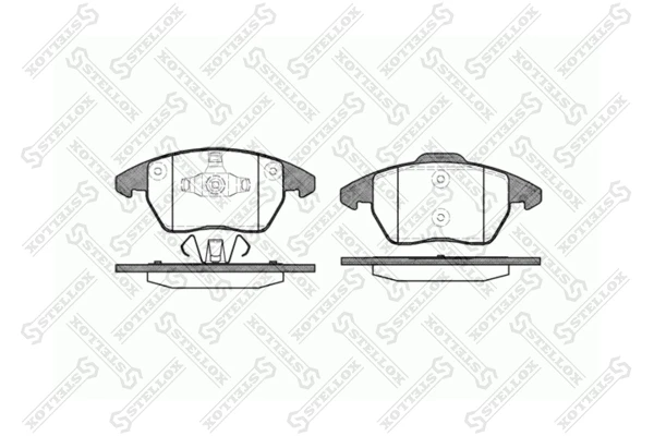 Колодки тормозные дисковые передние Stellox 1041 010-SX