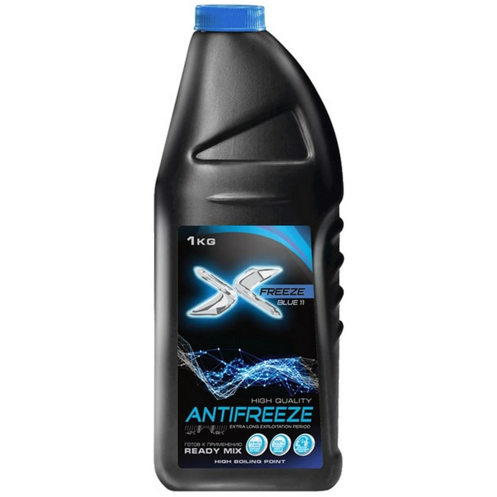 Антифриз X-Freeze Blue G11 синий -45°С 1 кг